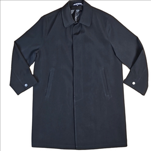 Ralph Ralph Lauren Blue Label Black Classic Vented Button Front Overcoat